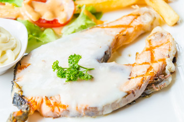 Salmon steak