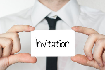 Business invitation card