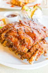 Bbq ribs steak