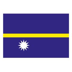 Nauru Flagge Icon Button