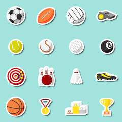 Sports stickers set