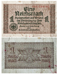 1 Reichsmark 1938-1945 banknote