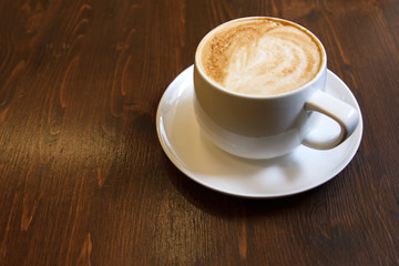 Classic foamy cappuccino