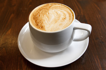 Classic foamy cappuccino