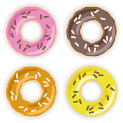 Fototapeta premium donuts collection