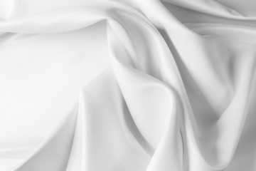 White silk fabric