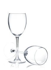 Two wine glasses