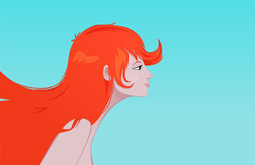 beautiful woman face