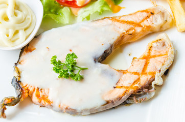 Salmon steak
