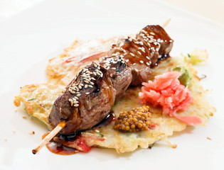 Beef Kebab with vegetables
