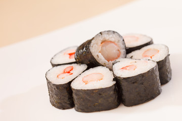 sushi with shrimps