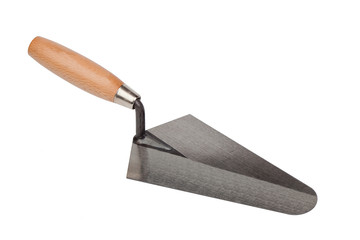 Tool construction trowel isolated on white background