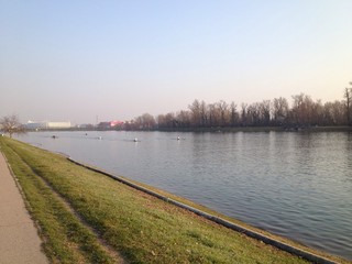 Fototapeta premium rowing track