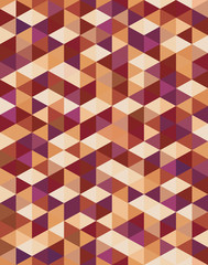 Geometric pattern of brown triangles