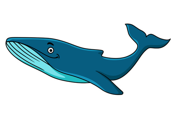 Large blue whale mascot