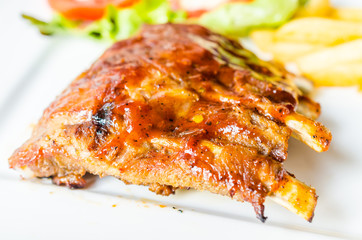 Grilled Ribs meat steak