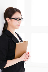 Naklejka premium asian businesswoman in the office
