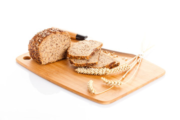 bread isolated on white background