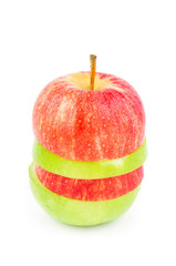 Fruit slices stacked