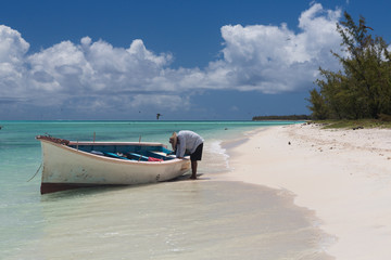 Bateaux à Moteur à l'ile aux Cocos à Rodrigues