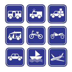 Transportation icons