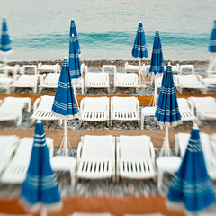 beach umbrellas in a beach