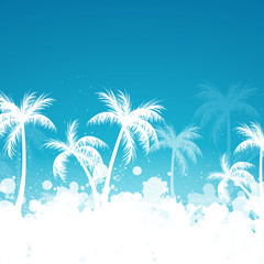 Fototapeta na wymiar Vector Illustration of a Summer Background