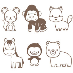 動物　イラスト　セット