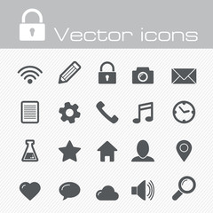 Vector icons set