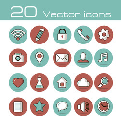 Vector icons set