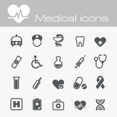 Medical vector icons set
