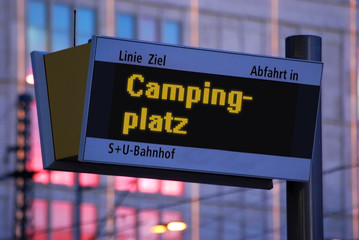 Anzeigetafel 1 - Campingplatz
