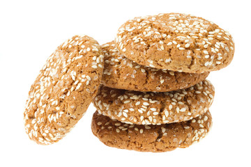 Oat cookies with sesame