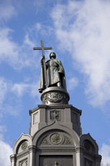 Fototapeta na wymiar monument to Vladimir Baptist Kievan Rus