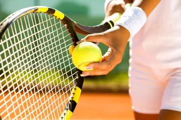 Foto auf Acrylglas Tennis serve © luckybusiness