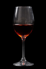 Red wine glass