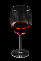 Red wine glass