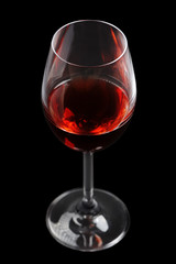 Red wine glass