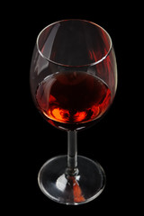 Red wine glass
