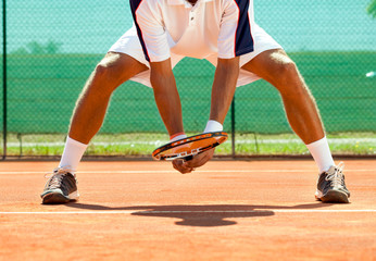 player tennis court and