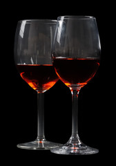 Red wine glass