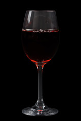 Red wine glass