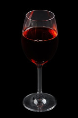 Red wine glass