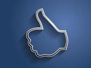 3d Vector illustration of ok icon