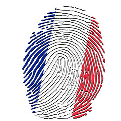 France Fingerprint Flag