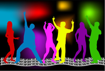 Silhouette - Group of people