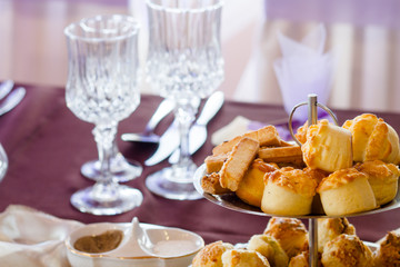 cake on the wedding or party table