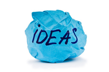 Rejected idea concept with paper