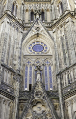 Gothic church facade