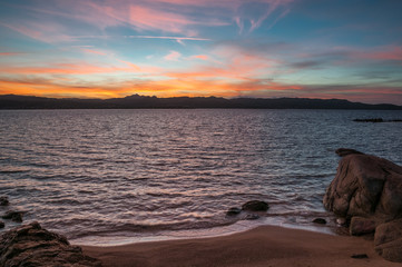 Baja Sardinia, Golfo di Cannigione. Spiaggia Tre Monti.
